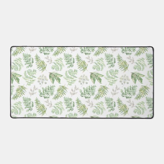 Forest Greenery Pattern Bureaumat (Voorkant)