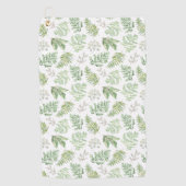 Forest Greenery Pattern Golfhanddoek (Voorkant)