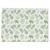 Forest Greenery Pattern Groot Cadeauzakje (Achterkant)