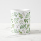 Forest Greenery Pattern Grote Koffiekop (Voorkant)