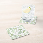 Forest Greenery Pattern Kartonnen Onderzetters (Insitu)