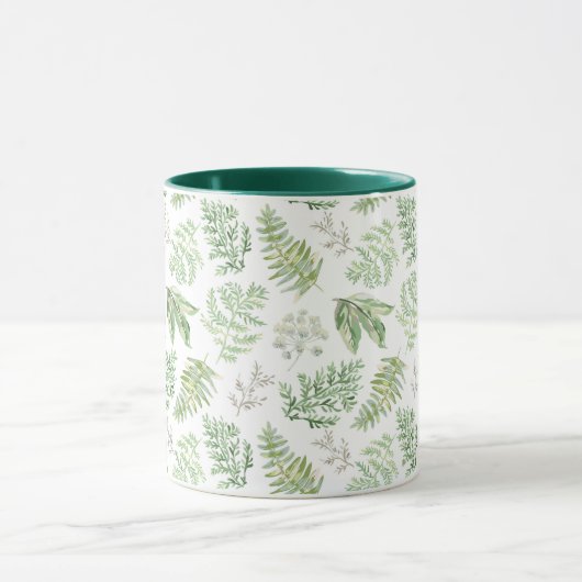 Forest Greenery Pattern Mok (Midden)