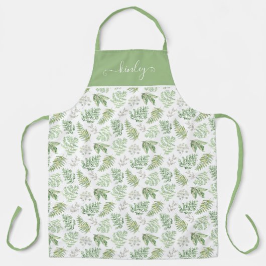 Forest Greenery Pattern Schort (Voorkant)