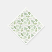 Forest Greenery Pattern Servet (Hoek)