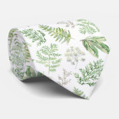 Forest Greenery Pattern Stropdas (Opgerold)