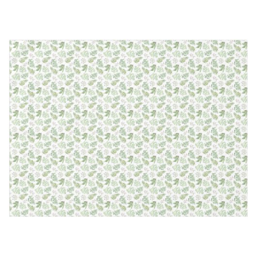 Forest Greenery Pattern Tafelkleed (Voorkant (Horizontaal))