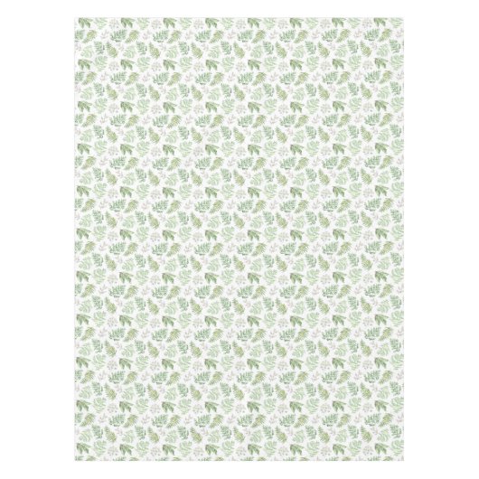 Forest Greenery Pattern Tafelkleed (Voorkant)