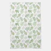 Forest Greenery Pattern Theedoek (Verticaal)