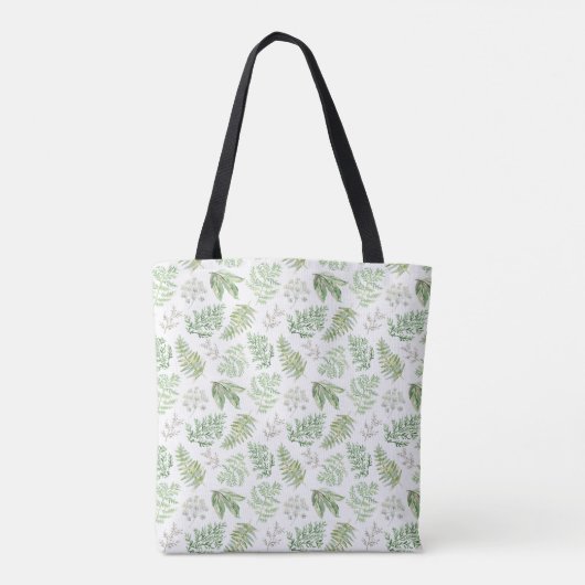 Forest Greenery Pattern Tote Bag (Achterkant)
