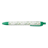 Forest Greenery Pattern Zwarte Inkt Pen (Bodem)