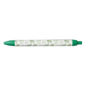 Forest Greenery Pattern Zwarte Inkt Pen (Voorkant)