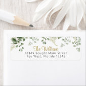 Forest Greenery Return-adreslabels Etiket (Insitu)