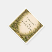 Forest Greenery Storybook Baby Shower Servet (Hoek)