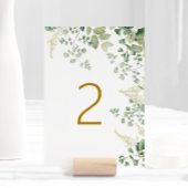 Forest Greenery Tabel 2 Wedding Table Number Kaart