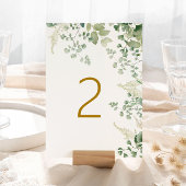 Forest Greenery Tabel 2 Wedding Table Number Kaart