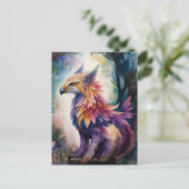 Forest Griffin Waterverf Kunst Briefkaart (Staand voorkant)