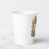 Forest grillige wolf Baby shower Papieren Bekers (Rechts)