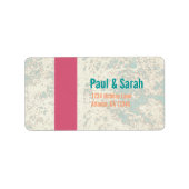 Forest Grove Berk Tree Roze Mint Koraal Label (Voorkant)