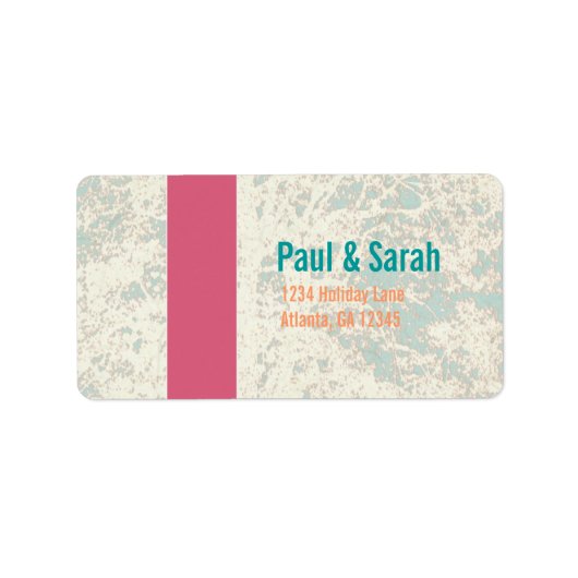 Forest Grove Berk Tree Roze Mint Koraal Label (Voorkant)