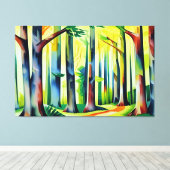 Forest Grove Canvas Print (Insitu (Houten vloer))