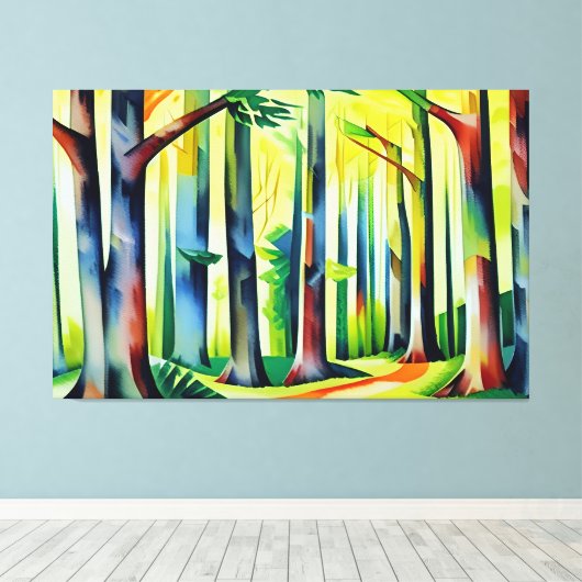 Forest Grove Canvas Print (Insitu (Houten vloer))