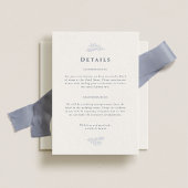 Forest Grove Dusty Blue Wedding Details Informatiekaartje