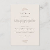 Forest Grove Wedding Details Informatiekaartje (Voorkant)