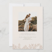 Forest Grove Wedding Kaart (Achterkant)