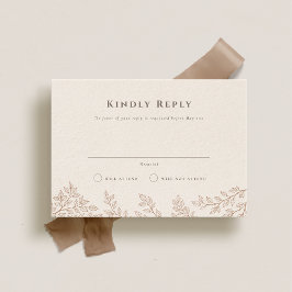 Forest Grove Wedding RSVP Kaart
