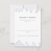 Forest Grove Wedding Vertical RSVP Kaart (Voorkant)