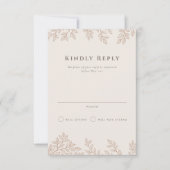 Forest Grove Wedding Vertical RSVP Kaart (Voorkant)