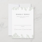 Forest Grove Wedding Vertical RSVP Kaart (Voorkant)