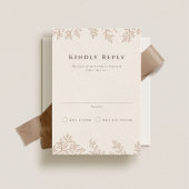 Forest Grove Wedding Vertical RSVP Kaart