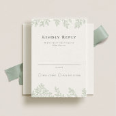 Forest Grove Wedding Vertical RSVP Kaart