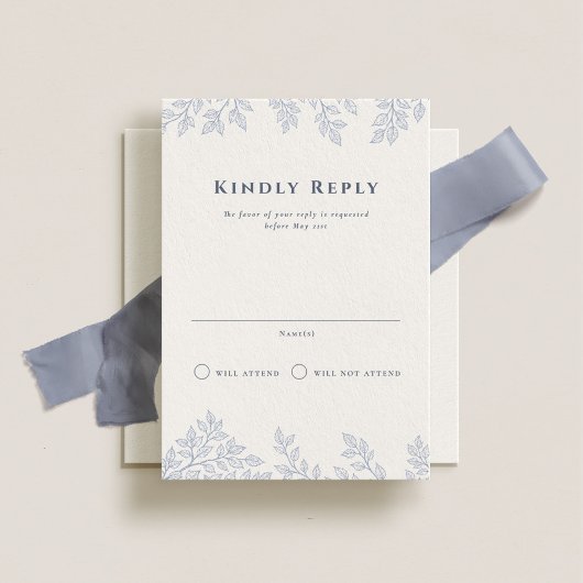 Forest Grove Wedding Vertical RSVP Kaart