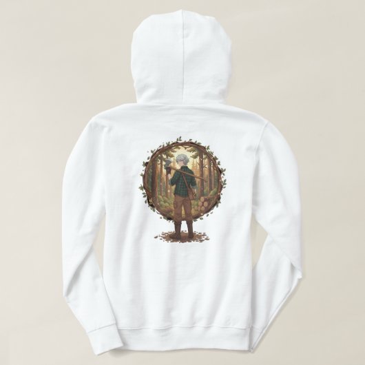 Forest Guardian Anime Hoodie (Design achterkant)