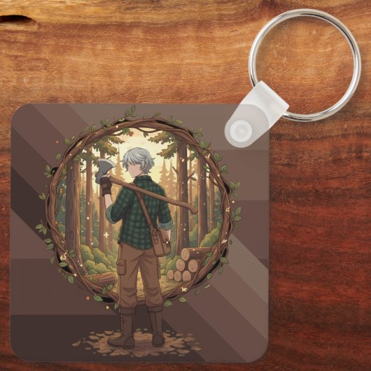 Forest Guardian Anime Sleutelhanger (Achterkant)