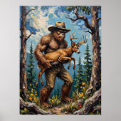 Forest Guardian: Bigfoot en het hert Poster (Voorkant)