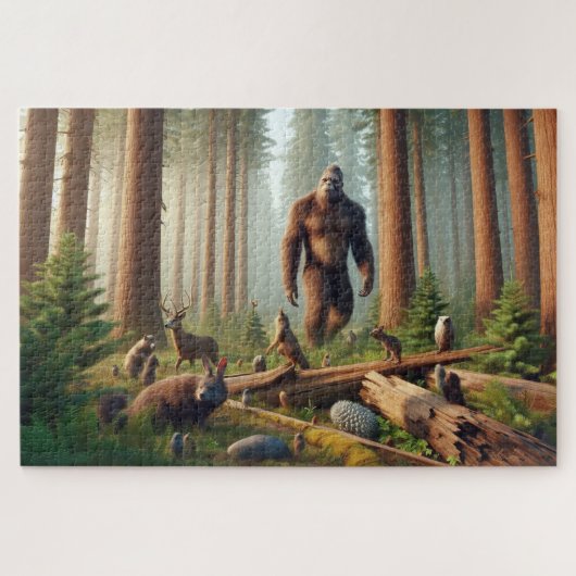 Forest Guardian, Bigfoot, Wildlife Legpuzzel (Horizontaal)
