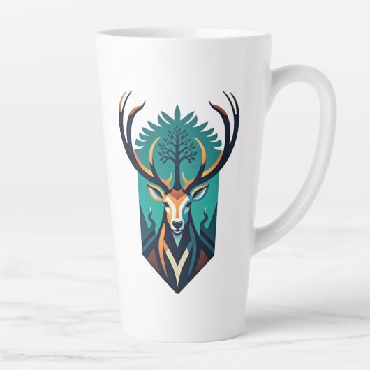 Forest Guardian: De geest van het hert Latte Mok (Rechts)