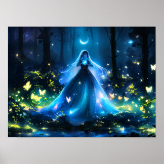Forest Guardian van Moonlight meisje Poster
