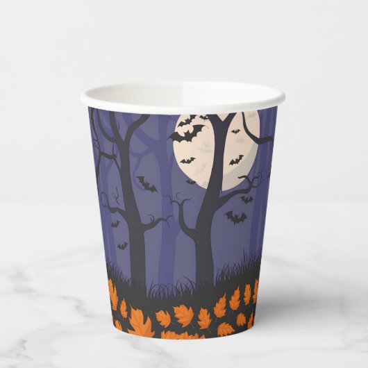Forest Halloween Papieren Bekers (Links)