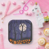 Forest Halloween Papieren Bordje (Feest)