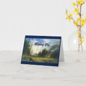 Forest Happy Birthday Pap Kaart (Gele Bloem)