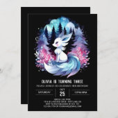 Forest Happy Wolf Verjaardag Kaart (Voorkant / Achterkant)