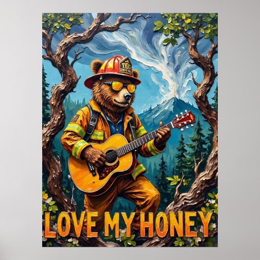 Forest Harmony: Beer's Tree Top Tune Poster (Voorkant)