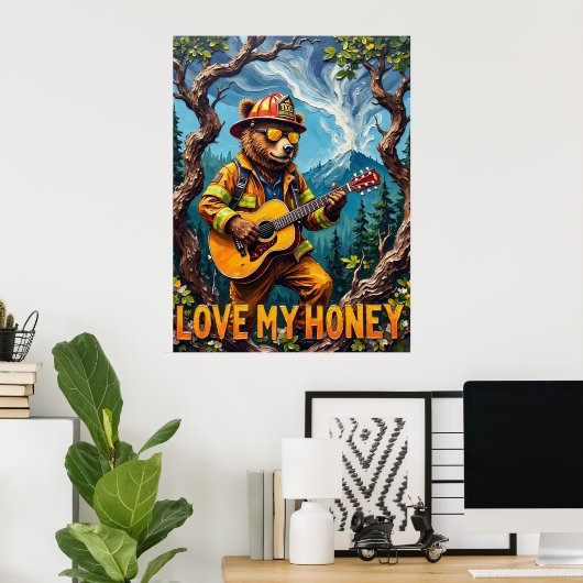 Forest Harmony: Beer's Tree Top Tune Poster (Thuiskantoor)