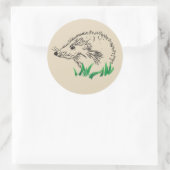 Forest Hedgehog Art Sticker (Tas)