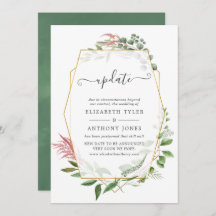 Forest Herbarium Geometric Wedding Update