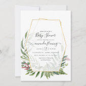 Forest Herbarium geometrisch Baby shower Kaart (Voorkant)